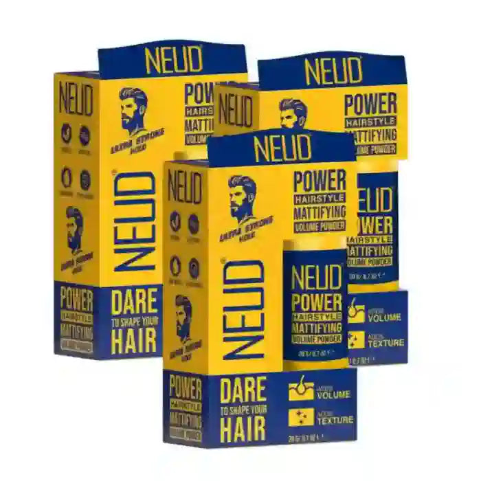 Buy 3 Packs NEUD Power Hairstyle Mattifying Volume Powder Wax 20g  enriched with Aloe Vera and Argan Oil - everteen-neud.com