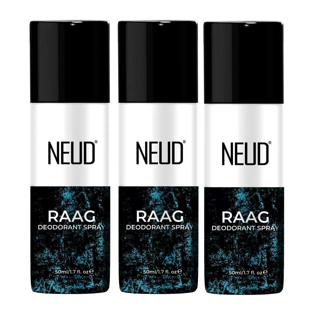 Buy 3 Packs NEUD RAAG Unisex Deodorant Perfumed Body Spray 50ml for 24-Hour Odor Protection - everteen-neud.com