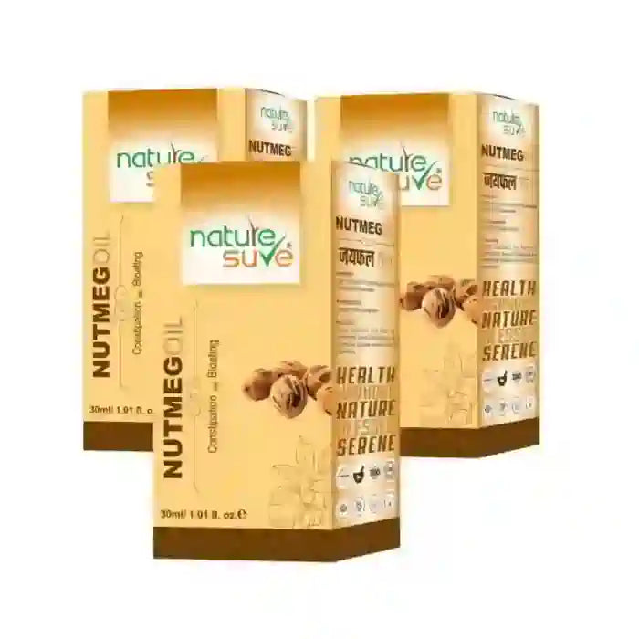 Buy 3 Packs Nature Sure Nutmeg Jaiphal Oil for Bloating and Constipation - everteen-neud.com