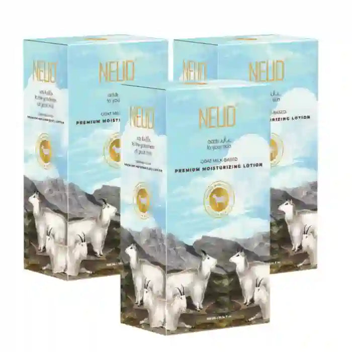 Buy 3 Packs NEUD Goat Milk Moisturizing Lotion 300ml for Men and Women - everteen-neud.com