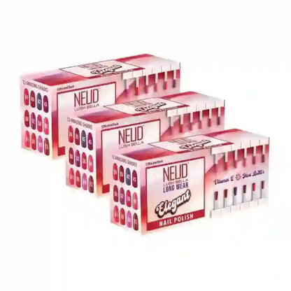 Buy 3 Packs NEUD Lush Bella Elegant Nail Polish - 12x6ml - everteen-neud.com