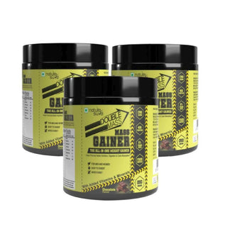 Nature Sure Double Mass Chocolate Mass Gainer 3x250g – Whey Protein and Digestive Enzymes