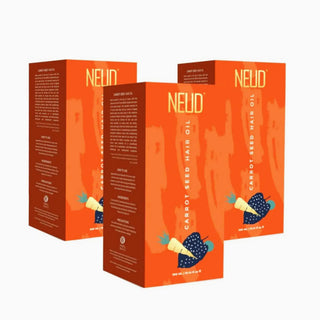NEUD Carrot Seed Premium Hair Oil 3x300ml – Carrot Seed Extract, UV Protection