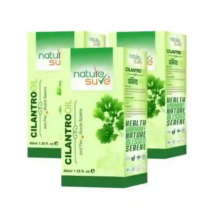 Buy 3 Packs Nature Sure Cilantro Dhania Oil for Joint Pain and Muscle Spasms Direct From Company - everteen-neud.com