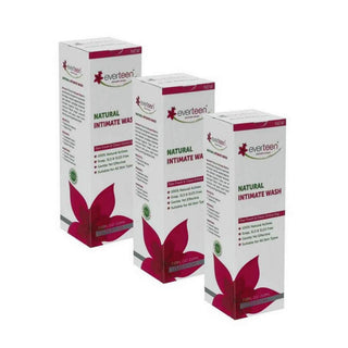 everteen Natural Intimate Wash for Feminine Hygiene in Women - 3x210ml Pack