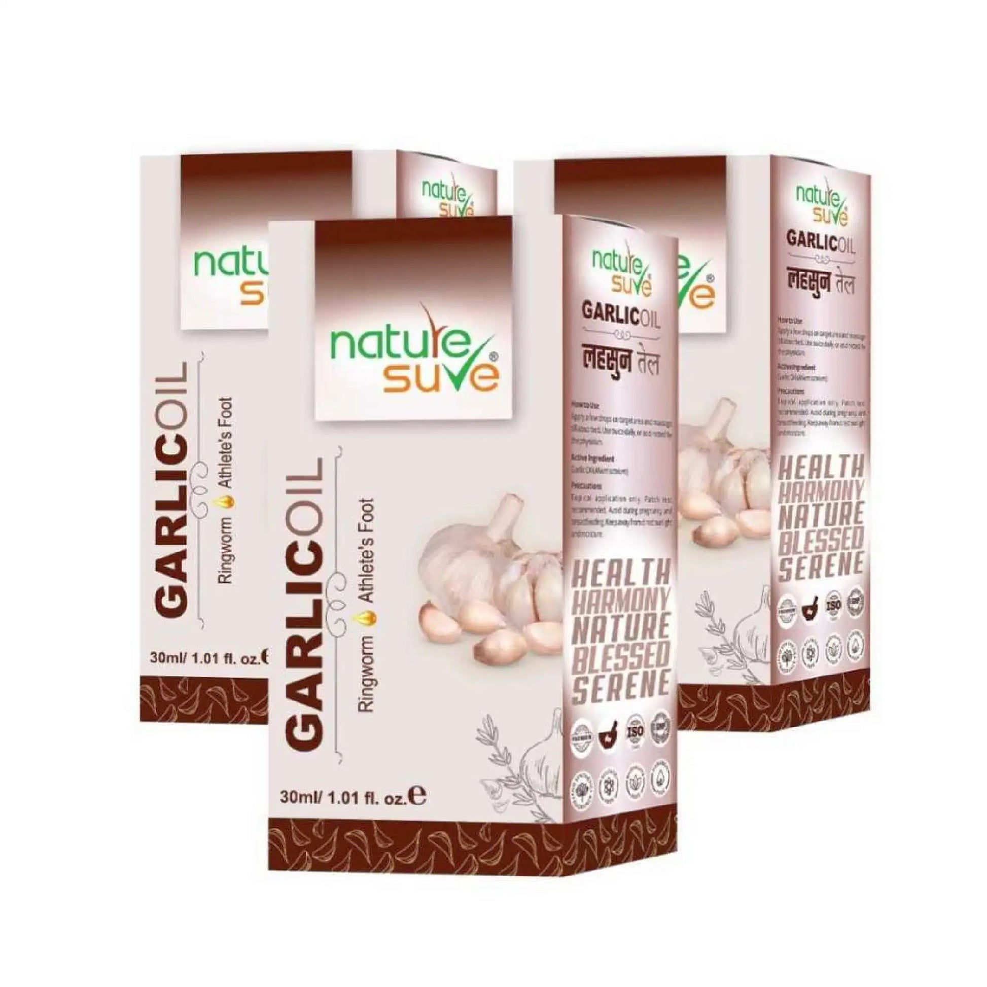 Nature Sure Lahsun Garlic Oil 3x30ml – Classical Ayurvedic Oil