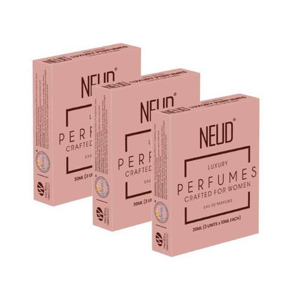 NEUD Luxury Pocket Perfume Gift Set for Women - 3 Sets, 3x10ml Each - Long Lasting Eau de Parfum