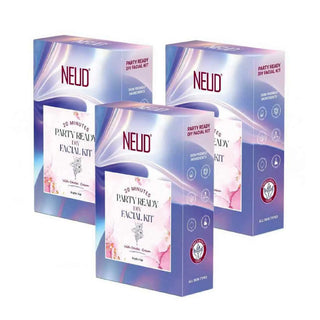 NEUD Party-Ready DIY Facial Kit with Strobe Cream 3x50g – 5-Step DIY Facial