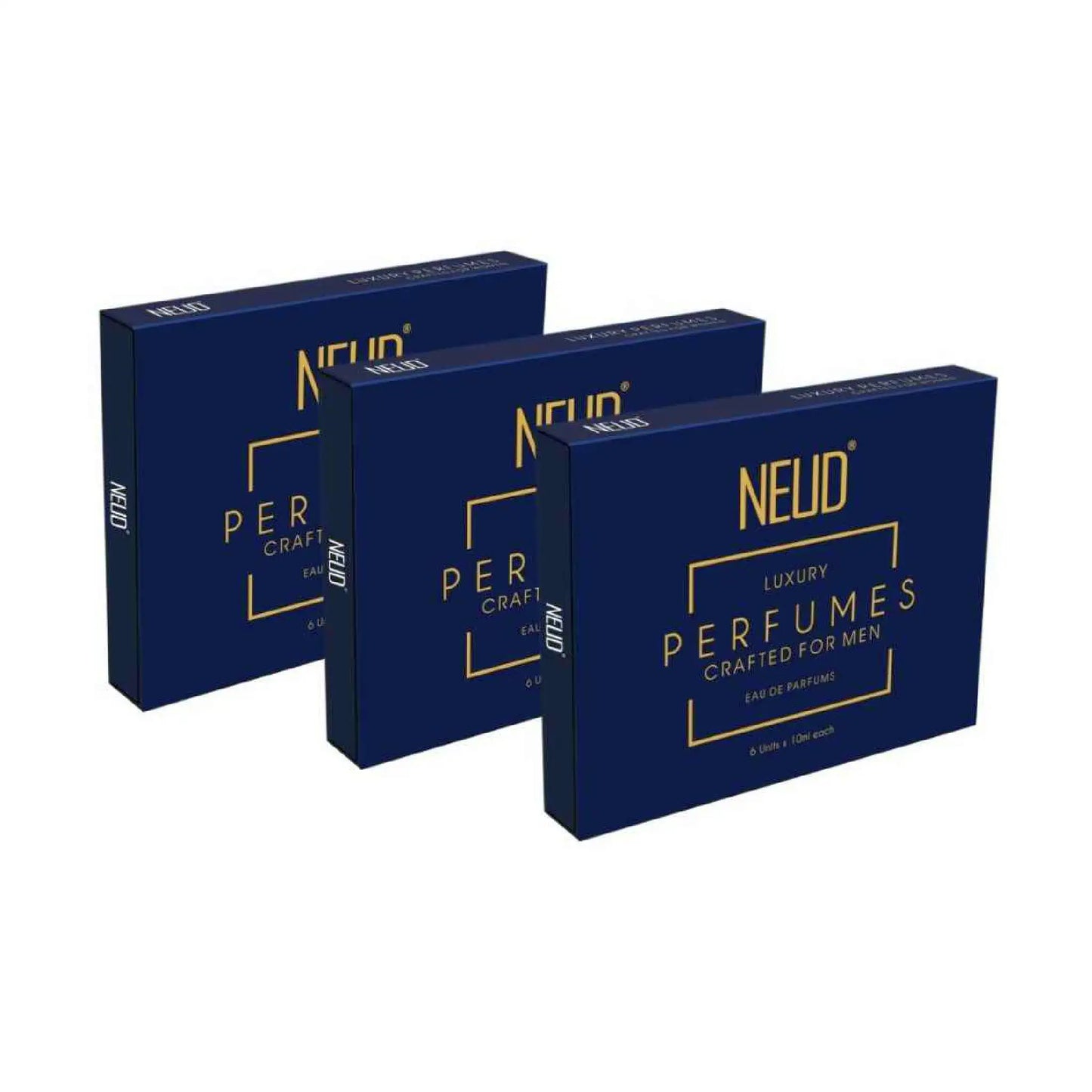 NEUD Luxury Pocket Perfumes Set 6x10ml for Men - 3 Packs