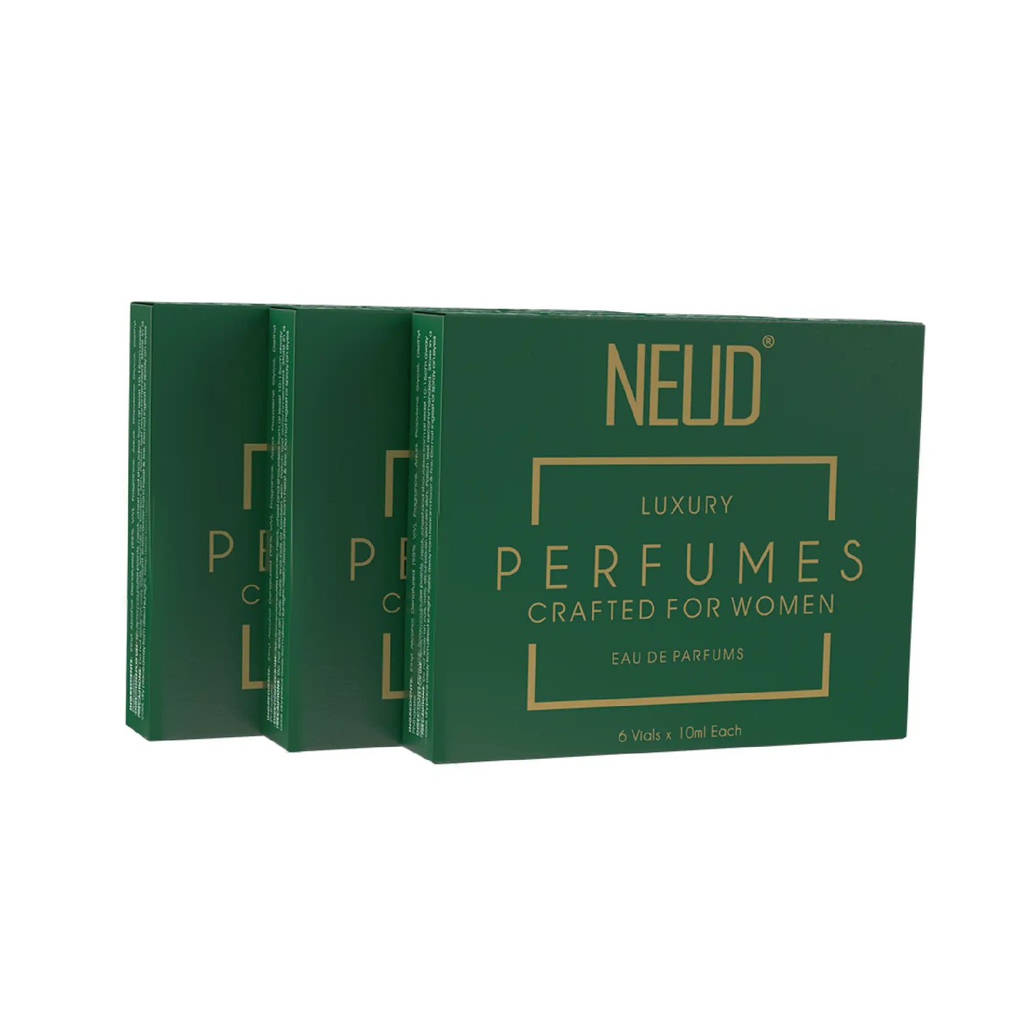 NEUD Luxury Pocket Perfumes 6x10ml Set For Women - 3 Packs