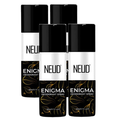 NEUD ENIGMA Unisex Perfumed Body Spray Deodorant with Notes of Oud, Raspberry and Bulgarian Rose, 24-Hour Odor Protection - 50ml