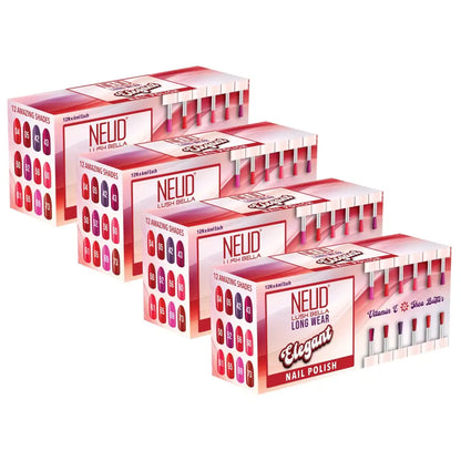 NEUD Lush Bella Nail Polish Kit Enriched With Vitamin E and Shea Butter - 12 Units (6ml Each)