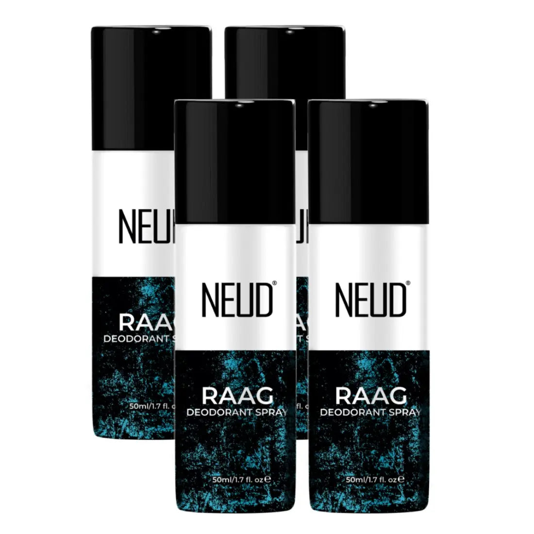 NEUD RAAG Unisex Perfumed Body Spray Deodorant with Notes of Citrus, Jasmine, Musk, 24-Hour Odor Protection - 50ml