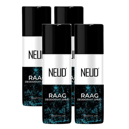 Buy 4 Packs NEUD RAAG Unisex Deodorant Perfumed Body Spray 50ml for 24-Hour Odor Protection - everteen-neud.com