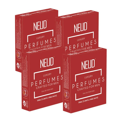 Buy 4 Packs NEUD Luxury Pocket Perfume 3x10ml Gift Set for Men - Long Lasting Eau de Parfum - everteen-neud.com