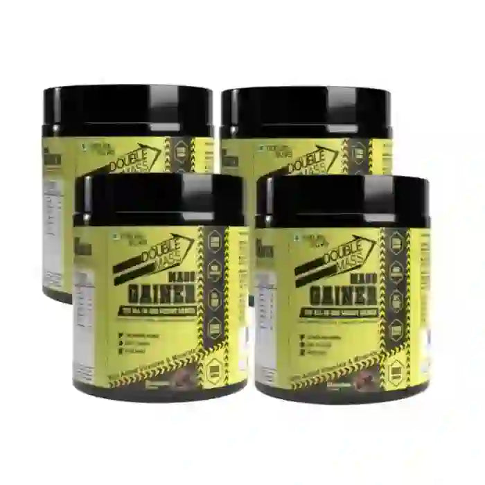 Buy 4 Packs Nature Sure Double Mass Chocolate Flavored Mass Gainer with Whey Protein and Enzymes, Free Scoop Inside - everteen-neud.com