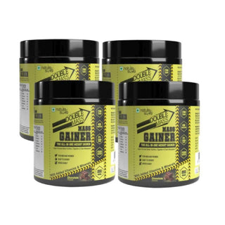 Nature Sure Double Mass Chocolate Mass Gainer 4x250g – Whey Protein and Digestive Enzymes
