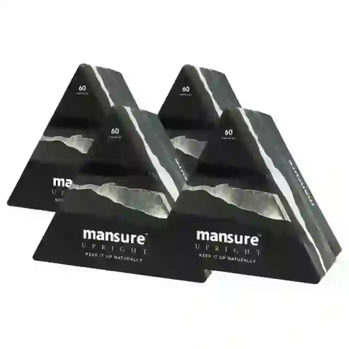 Buy 4 Packs of ManSure UPRIGHT for men's health 60 Ayurvedic capsules Directly From Company - everteen-neud.com