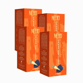 NEUD Carrot Seed Premium Hair Oil 4x300ml – Carrot Seed Extract, UV Protection
