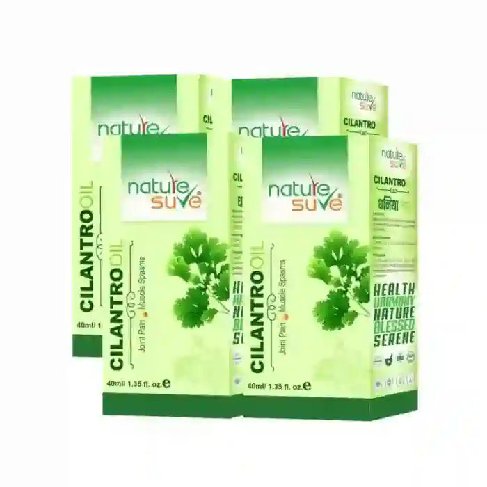 Buy 4 Packs Nature Sure Cilantro Dhania Oil for Joint Pain and Muscle Spasms Direct From Company - everteen-neud.com