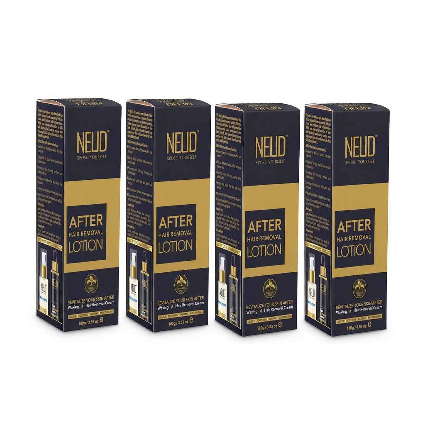 NEUD After-Hair-Removal Skin Lotion for Skin Care - 4x100g Pack