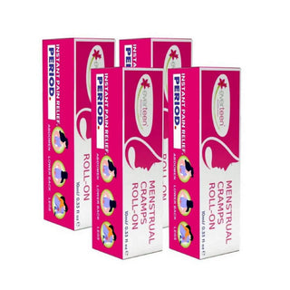 everteen Menstrual Cramps Roll-On 4x10ml – Chamomile, Lavender, Eucalyptus and Peppermint
