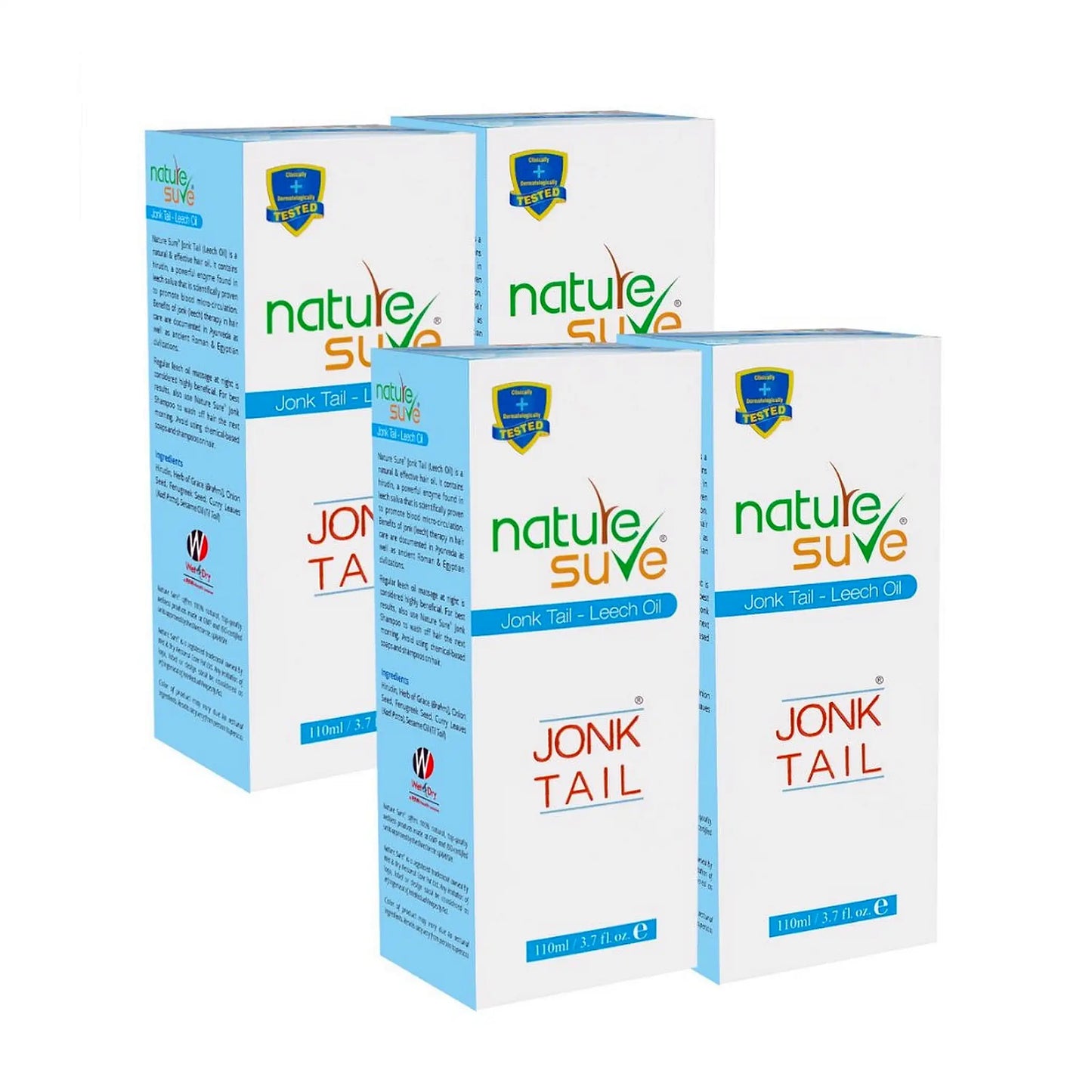 Nature Sure Jonk Tail for Hair Problems - 4x110ml Pack 