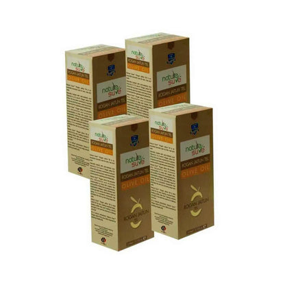 Nature Sure Rogan Jaitun Zaitoon Jaitoon Olea Olive Oil for Skin, Hair and Nail Care - 4x110ml Pack