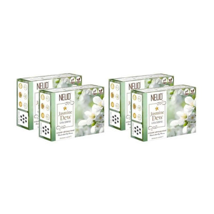 NEUD Jasmine Dew Glycerine Handmade Soap 4x125g - Luxury Artisan pH-Balanced