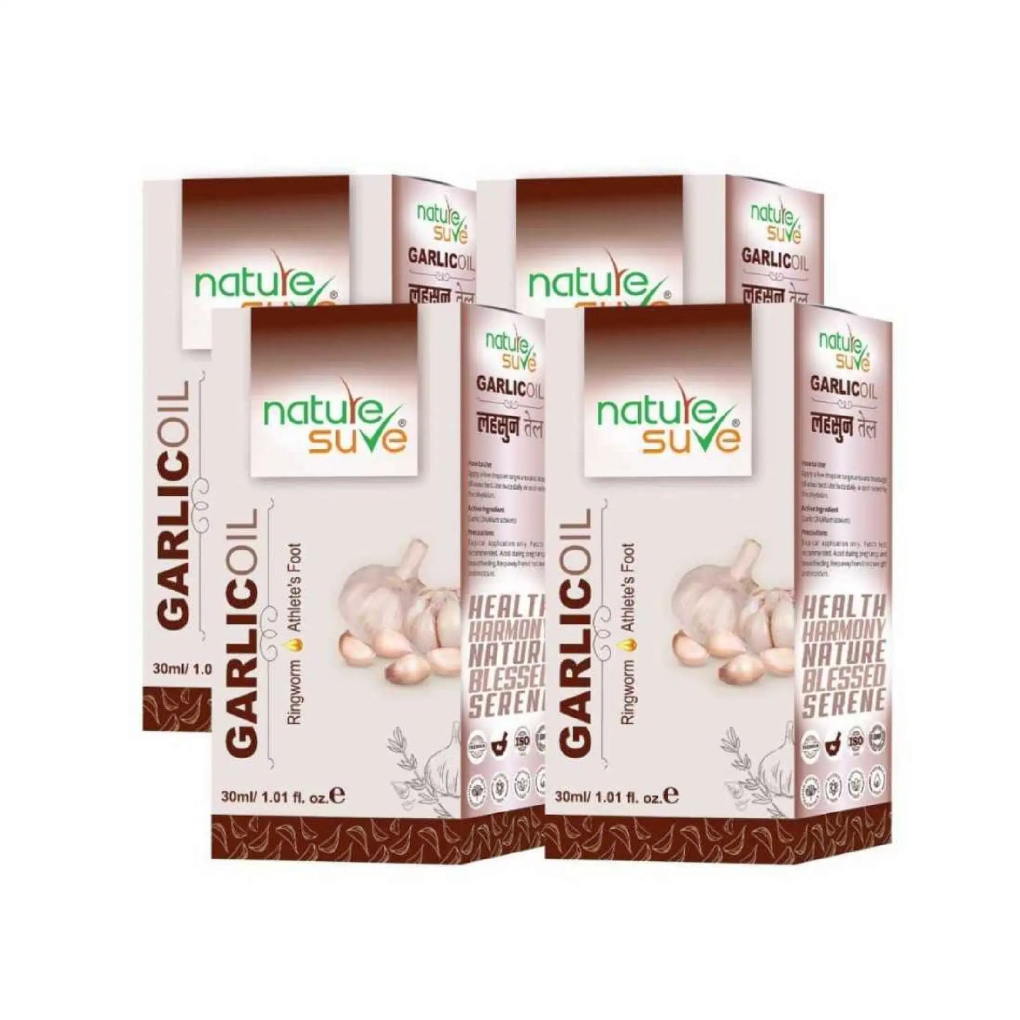 Nature Sure Lahsun Garlic Oil 4x30ml – Classical Ayurvedic Oil