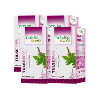 Nature Sure Panch Tulsi Drops 4x30ml – Five-Variety Holy Basil, AYUSH-Certified