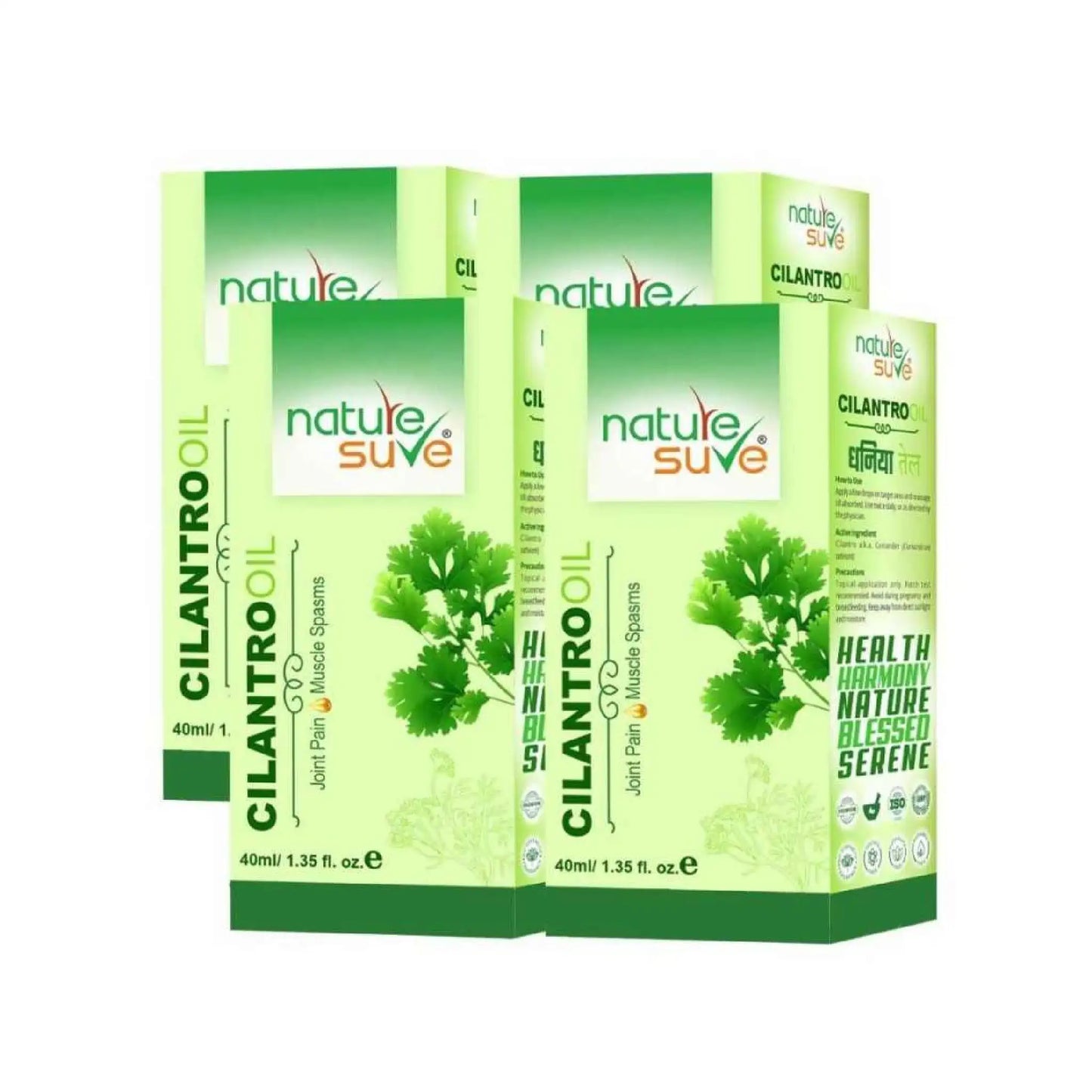 Nature Sure Cilantro Dhania Oil - 4x40ml Pack