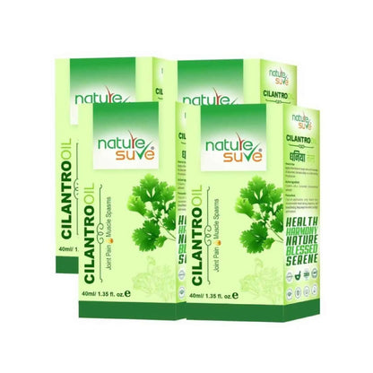Nature Sure Cilantro Dhania Oil - 4x40ml Pack