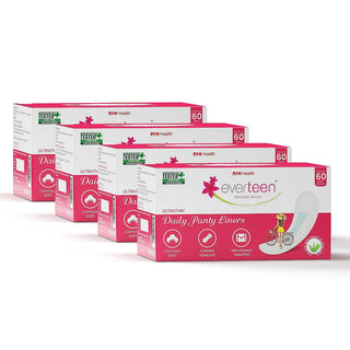 everteen Daily Panty Liners 4x60 – Neem and Aloe Vera, Dermatologically Tested
