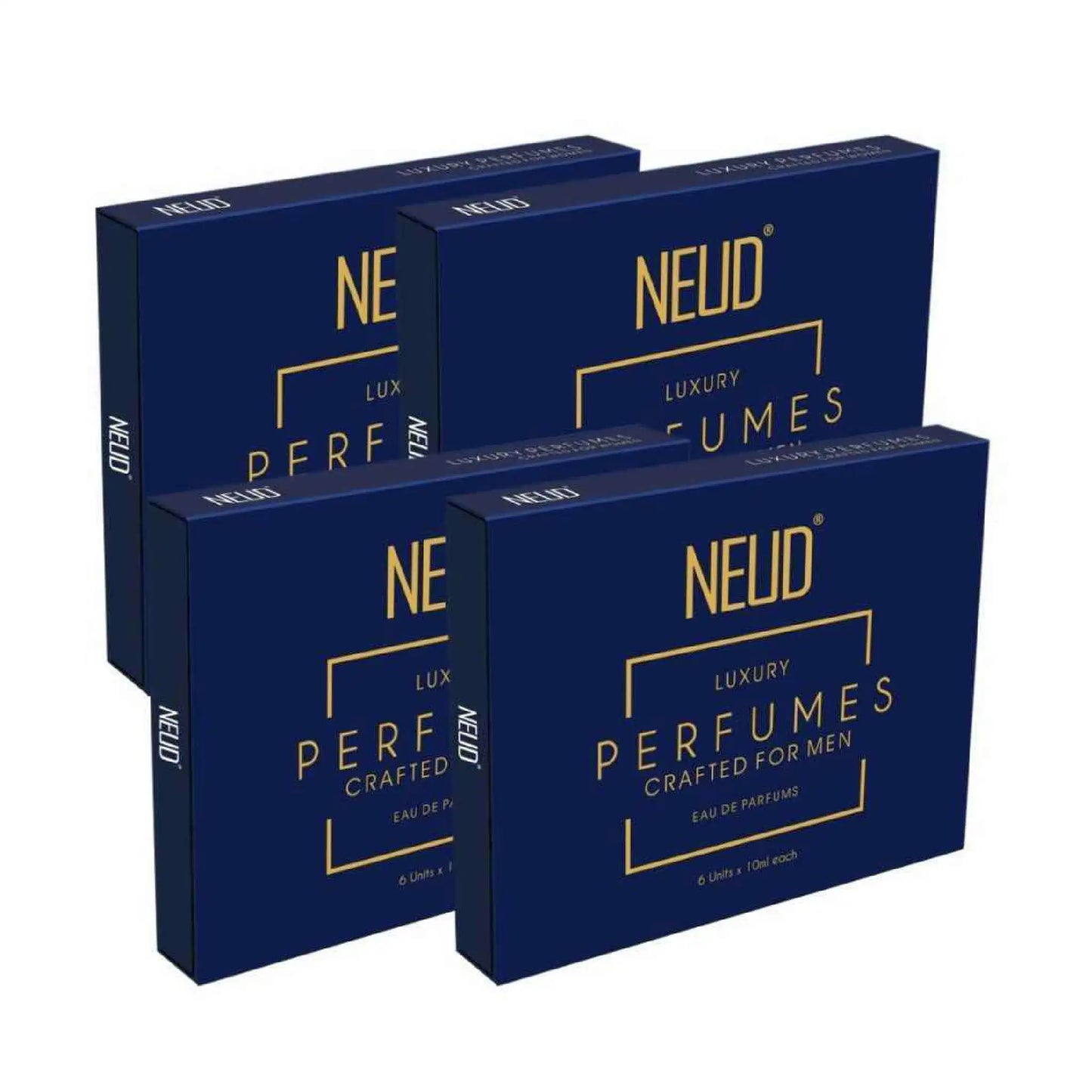 NEUD Luxury Pocket Perfumes Set 6x10ml for Men - 4 Packs
