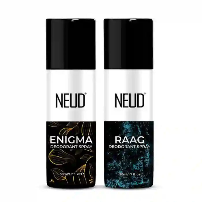 Buy NEUD Combo of Enigma and Raag Deodorants 2x50ml at best prices directly from company - everteen-neud.com