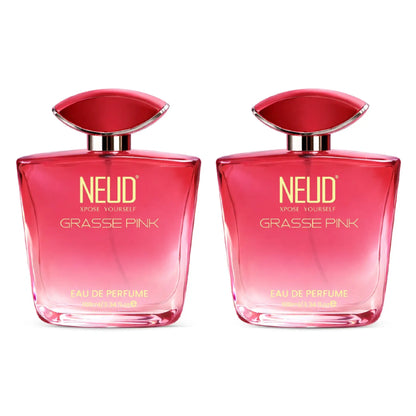 NEUD Grasse Pink Luxury Perfume for Women - 2 Packs, 100ml Each