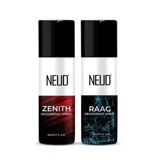 Buy NEUD Combo of Zenith and Raag Deodorants 2x50ml at best prices directly from company - everteen-neud.com