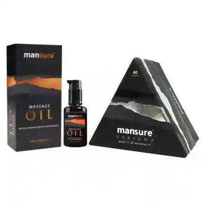 Buy ManSure Combo of Male Massage Oil and UPRIGHT Capsules For Men - everteen-neud.com