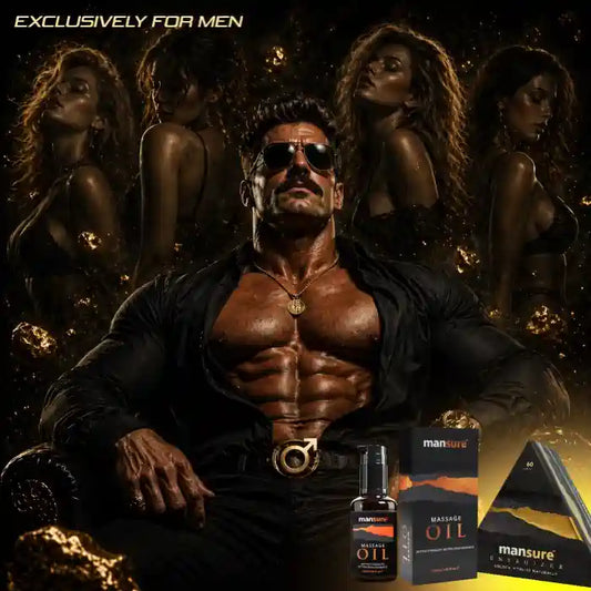 ManSure Combo - Massage Oil and ENERGIZER Capsules For Men