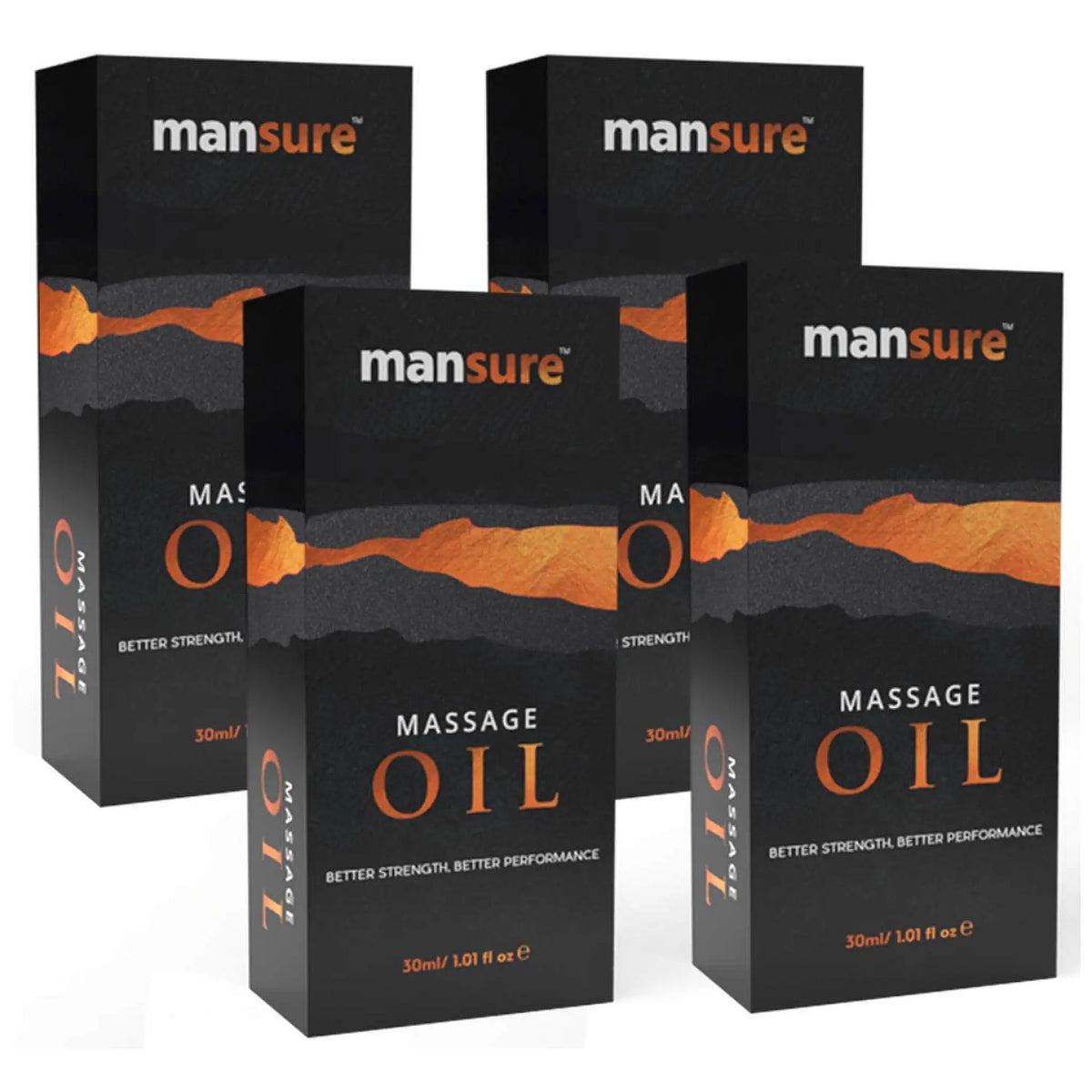 ManSure Massage Oil 4x30ml – Ayurvedic Intimate Massage Oil for Men