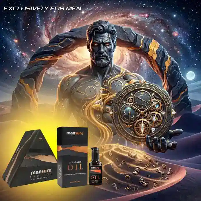 ManSure Combo: Massage Oil and PROLONG Capsules For Men