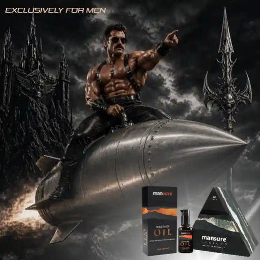 ManSure Combo - Male Massage Oil and UPRIGHT Capsules For Men