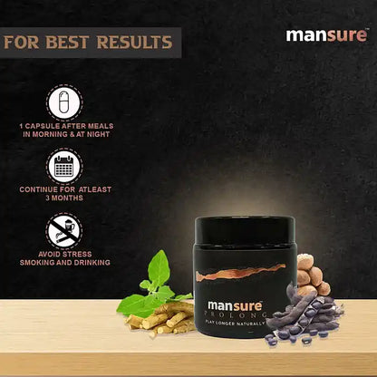 Take 1 Capsule of ManSure PROLONG in Morning and 1 Capsule at Night - everteen-neud.com