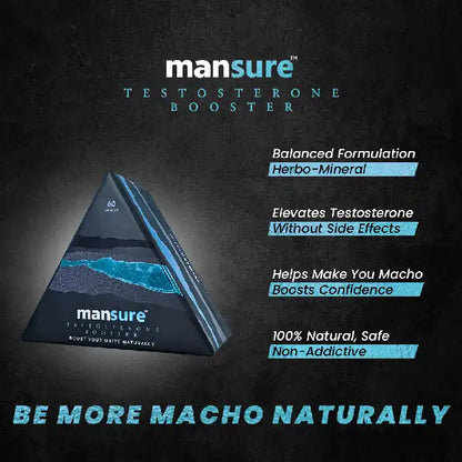 ManSure TESTOSTERONE BOOSTER is natural, safe and non-addictive - everteen-neud.com