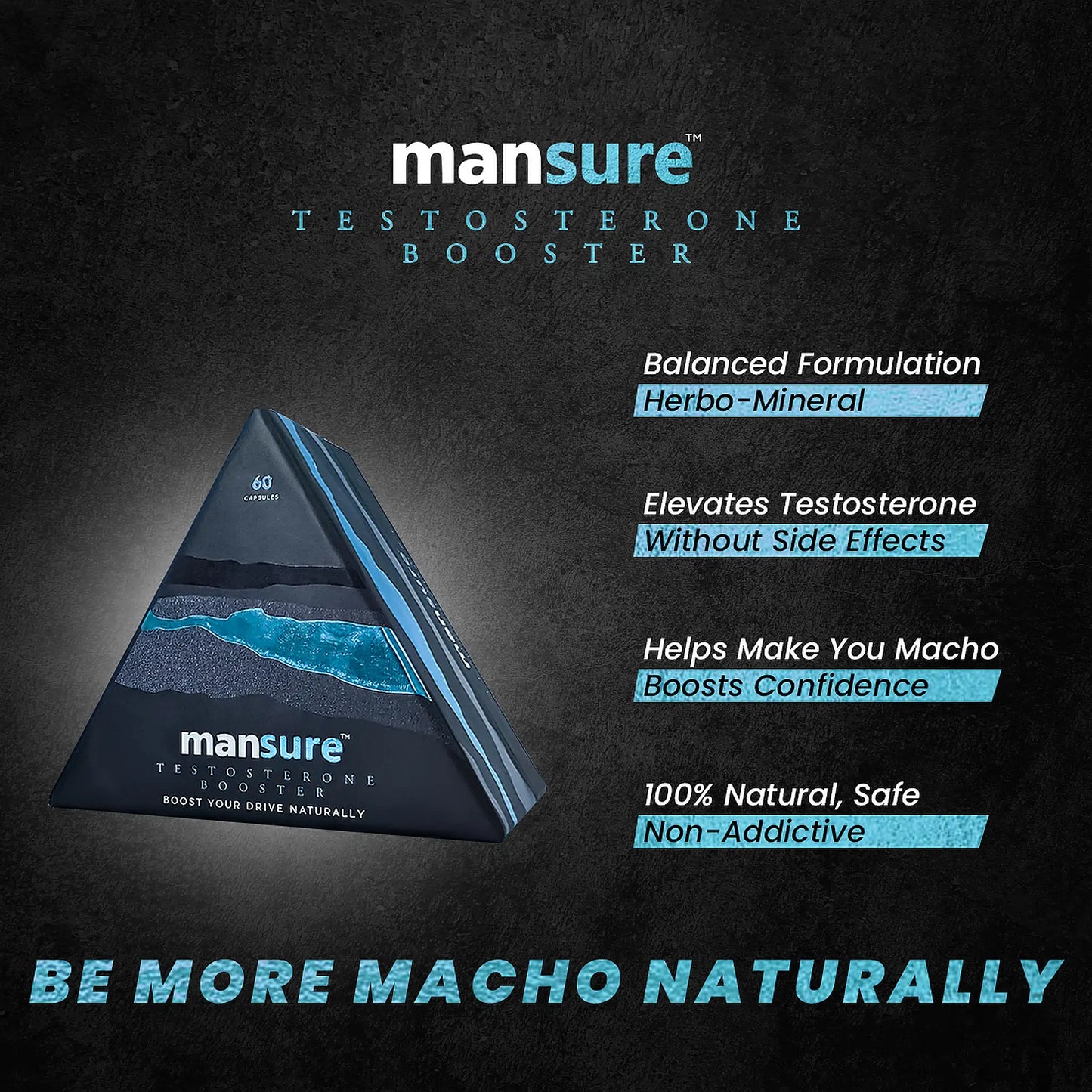 ManSure Testosterone Booster – Natural, Safe and Non-Addictive Ayurvedic Supplement