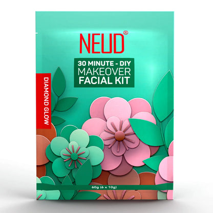 NEUD 6-Step DIY Makeover Facial Kit 1x60g – Cleanse, Scrub, Massage, Mask, Serum and Sunscreen