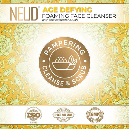 NEUD Age Defying Foaming Face Cleanser 150ml is Top Certified Quality Product That Gives Pampering Cleanse and Scrub - everteen-neud.com