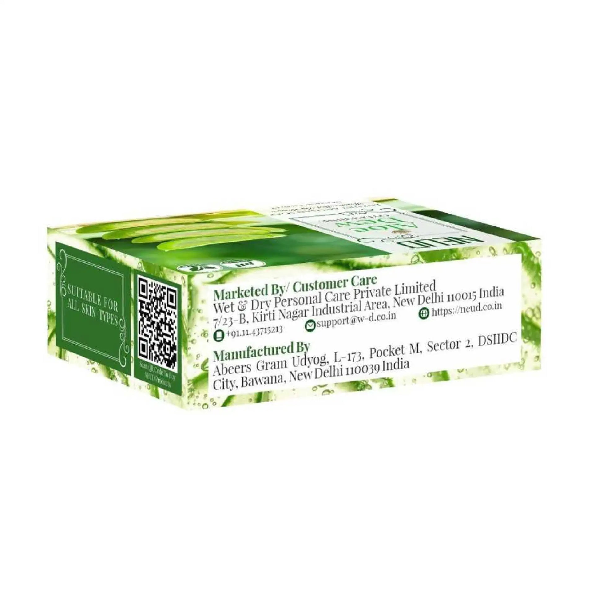 NEUD Aloe Dew Glycerine Luxury Handmade Soap 125g - Ships Worldwide From India