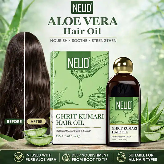 NEUD Aloe Vera Hair Oil with Ratanjot, Bhringraj - 150ml